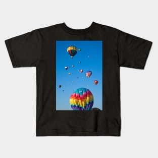 Vibrant Hot Air Balloons Kids T-Shirt